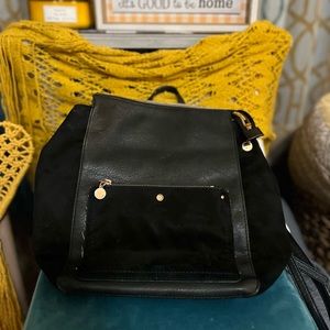 Lauren Conrad purse/backpack in black and gold